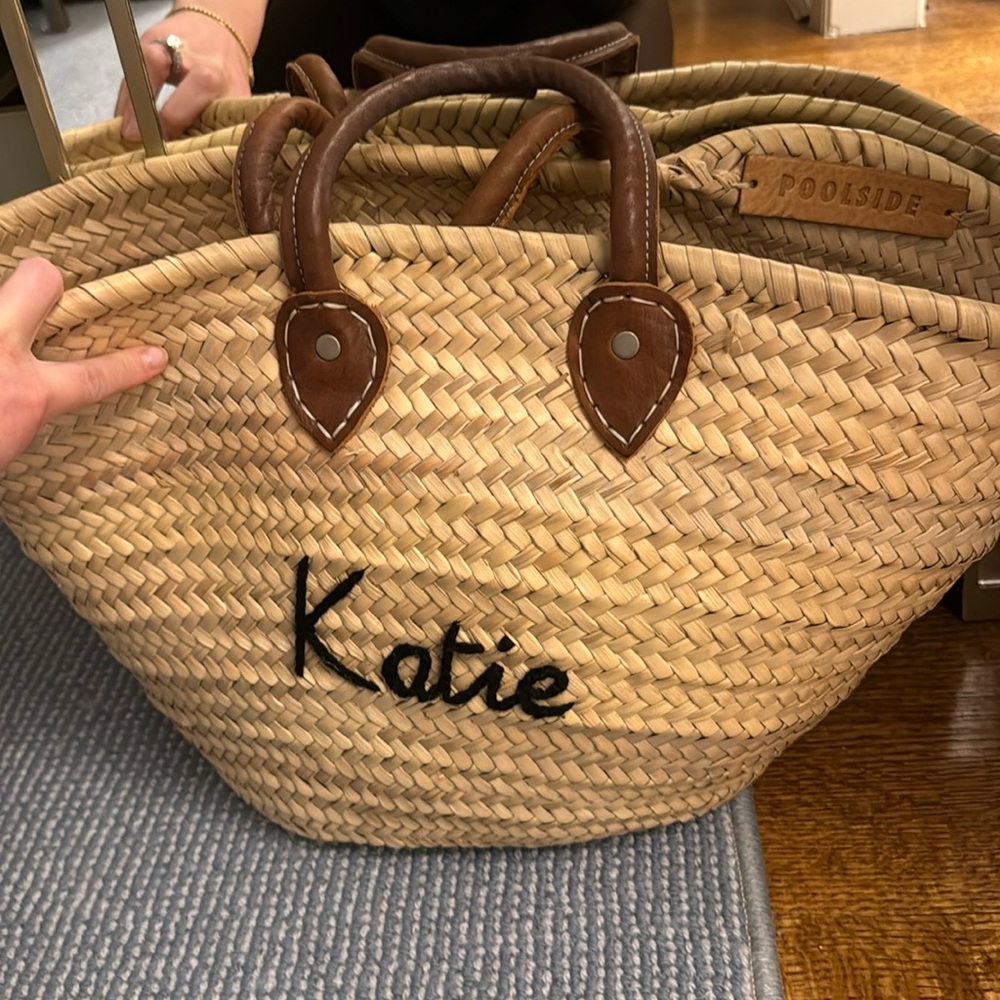 Poolside Monogrammed beach bag